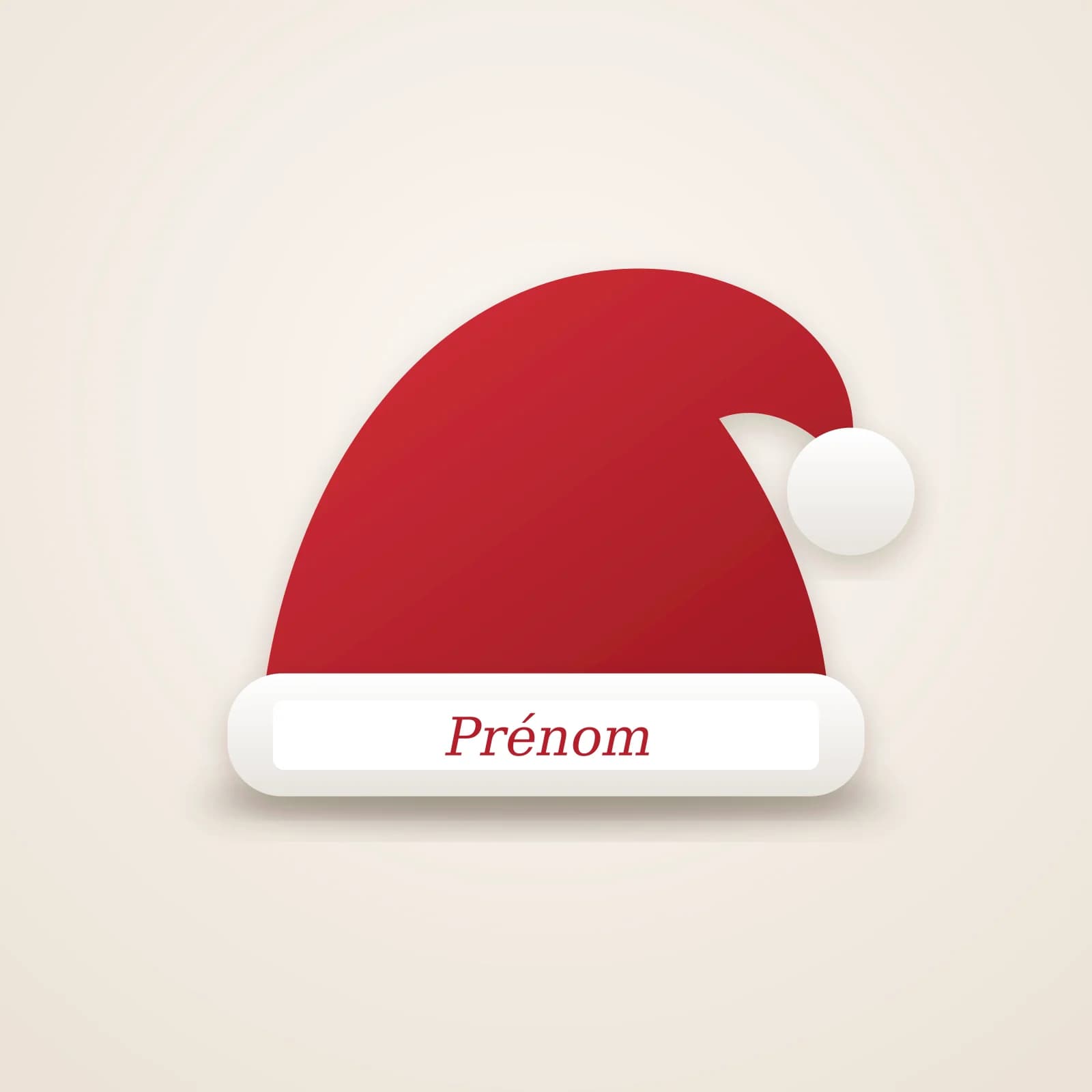 Bonnet de Noël personnalisé